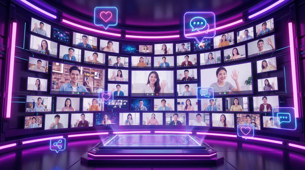 网红主播社区互动